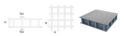 FRP grating - GD series - P-TREX - covered surface / non ...