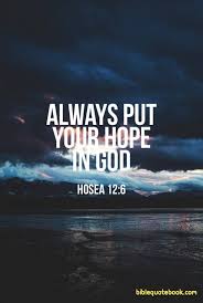 Always Put your Hope in God - Bible Quote Book via Relatably.com