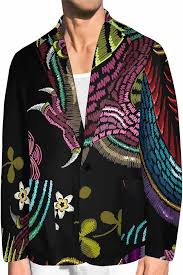 Amazon.com: Blazer for Men Chinese Dragon and Flower Men's Blazer Jacket Sports Coats Regular Fit One Buttons Suit Jackets : Clothing, Shoes & Jewelry - Product from Amazon.com