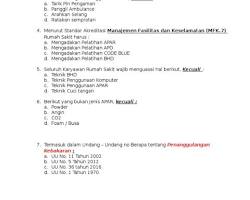 Image of Contoh latihan pemadaman kebakaran tim dengan selang ganda