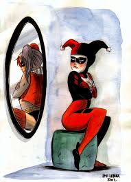 Illustration batman watercolor comics harley quinn dc comics Emi ... via Relatably.com