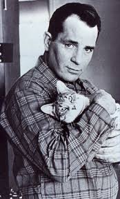 Cat Blogging Friday: Kerouac and Cat &middot; Kerouac-cat. Holding up my purring cat to the moon. I sighed. —- Jack Kerouac, American Haiku, 1959 - 6a010535ce1cf6970c017615ef6fa9970c-pi