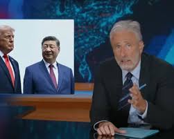 Jon Stewart on Trump’s visit with Xi: ‘All you came back with was his Instagram?’
