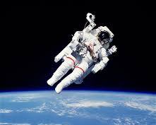 Image of Astronaut in space shuttle
