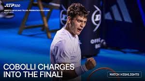 Flavio Cobolli showcasing his talent on the ATP Tour