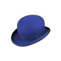 Blue bowler hat