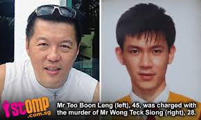 Businessman Teo Boon Leng no longer faces a capital charge of murdering a man whose decomposed body was found in a trolley bag floating in the sea off ... - 1264204