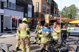 Brand op dakterras in centrum van Barneveld