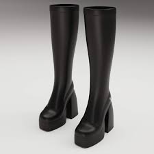 Naked Wolfe Boots Black - 3D Model by YanaDesVal