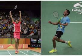 Image result for india at rio 2016 badminton srikanth and sindhu