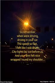 Bogman&#39;s Lyrics Quotes - #19: Tracy Chapman - Fast Car | Bogman&#39;s ... via Relatably.com