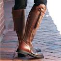 Wide riding boots