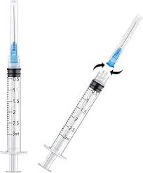25 Pack 3ml Plastic Lab Syringes with 23Ga, for Scientific ...