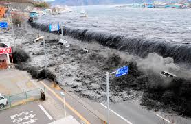 Resultado de imagen de un hombre en medio de montañas quemadas y tsunamis