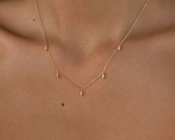 Image of Station Necklace wedding diamond necklace