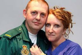 Ordeal: Nurse Danielle Hesketh with paramediic partner David Mellor - C_71_article_1416527_image_list_image_list_item_0_image