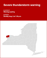 Update: Niagara County severe thunderstorm warning set to expire at 1:30 p.m.
