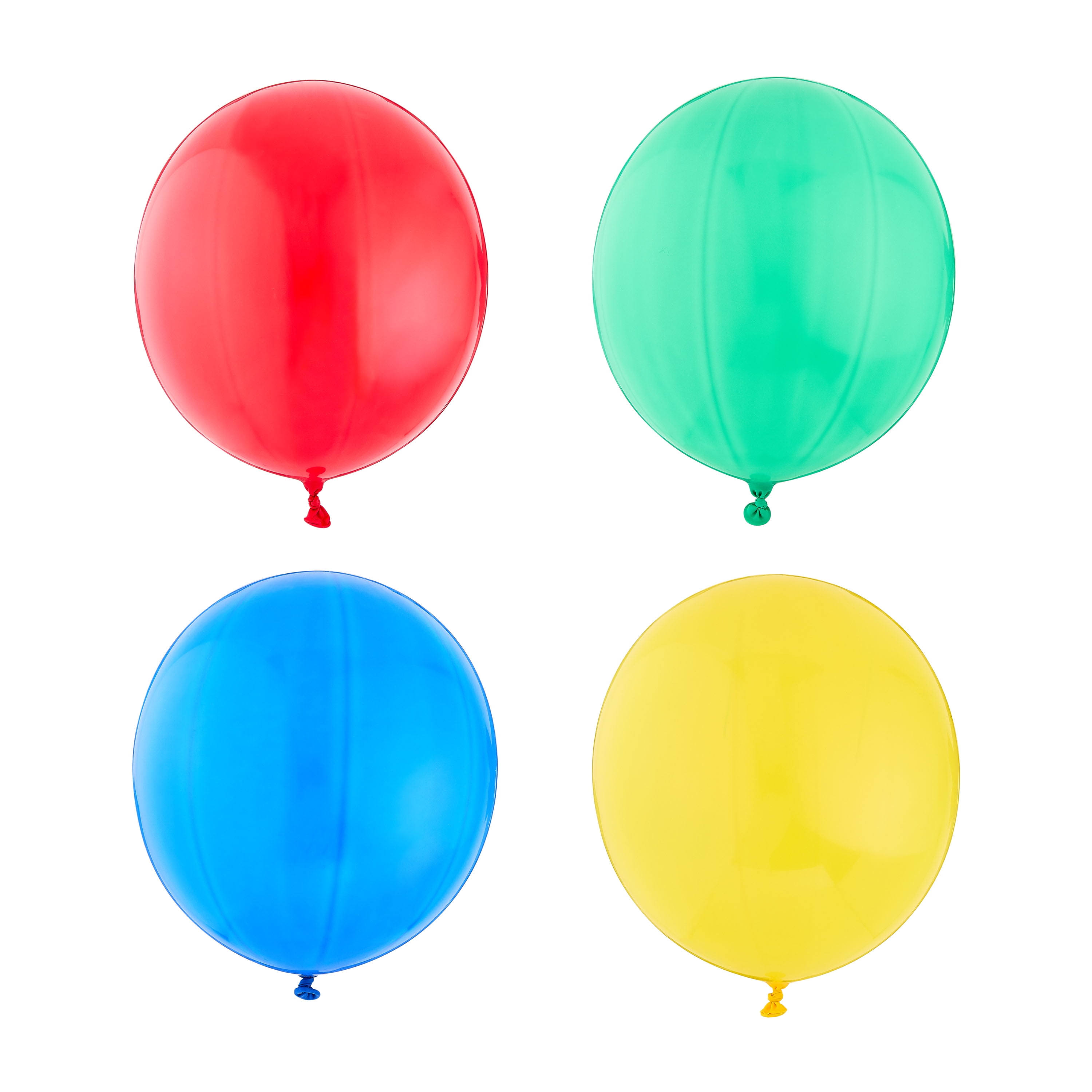Assorted Colors Punch Balloons 4 Count