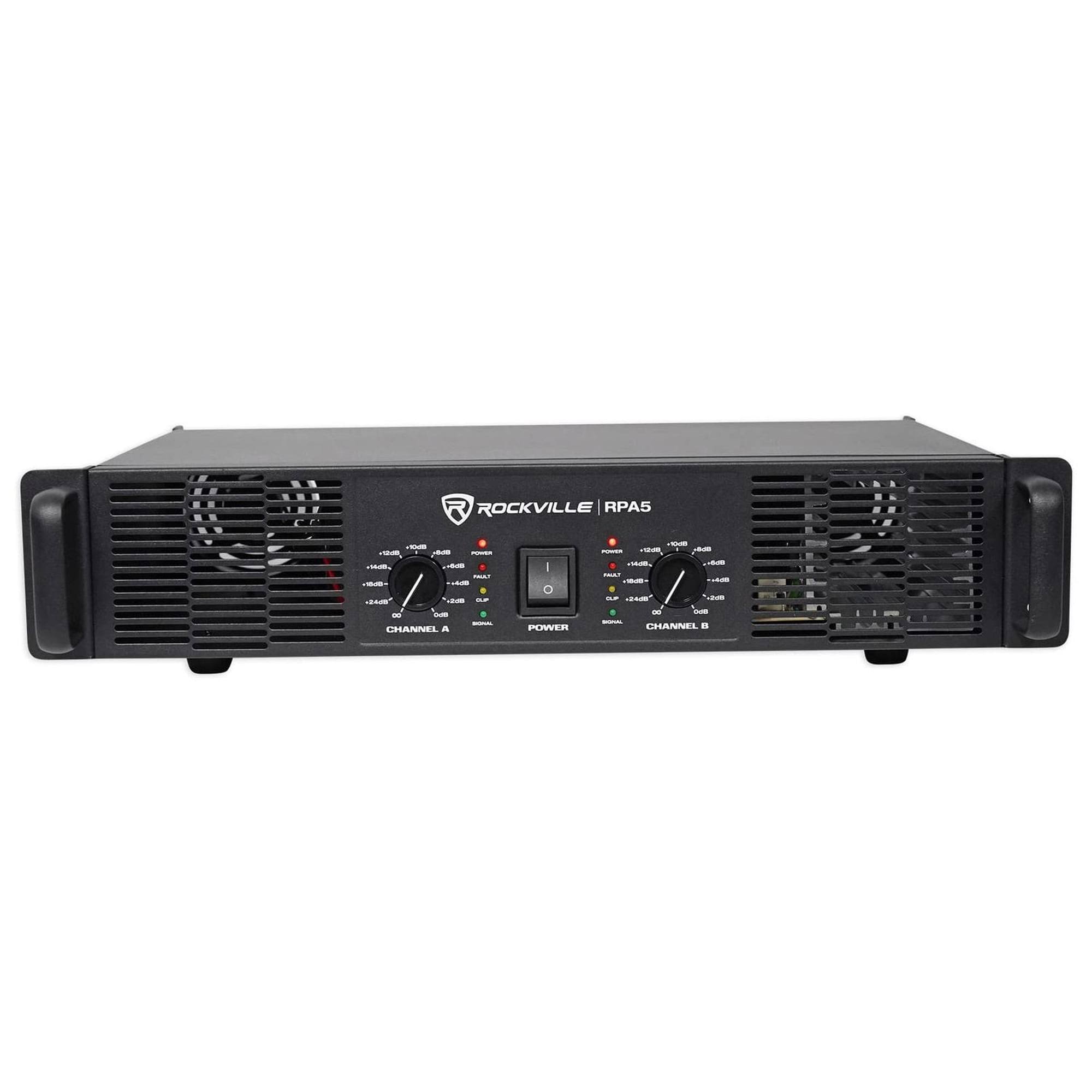 Rockville RPA5 400w RMS 2 Channel Power Amplifier Pro/DJ Amp