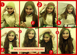 Hasil gambar untuk hijab ala fatin dan cara memakainya