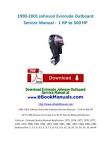 Evinrude Johnson Outboard Motor Parts Catalog