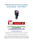 Johnson Outboard Manual Evinrude Service Manuals