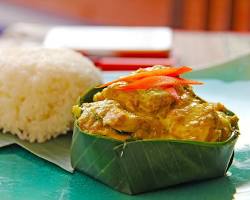 Image of Fish Amok, a Cambodian dish