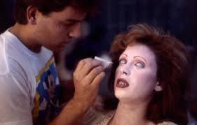 Robert making up Denise Bixler as possessed Linda (1986) - interviews_robert_kurtzman_03