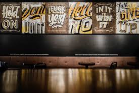 An Exhibition Of Vibrant Quotes And A Typographic Mural In An Art ... via Relatably.com