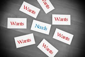 Image result for wants and needs