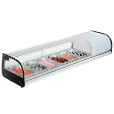 VEVOR Sushi Showcase – 2.2 Cu.ft, 6-Pan Countertop Case