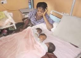 Image result for Mother, triplets detained in hospital over N35,000 bill