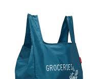 Image of structured tote bag in a deep sapphire blue color