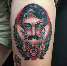 Image result for mustache tattoo