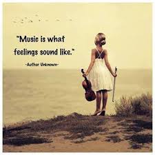 wise words, music is what feelings sound like, girl, beach, Ocean ... via Relatably.com