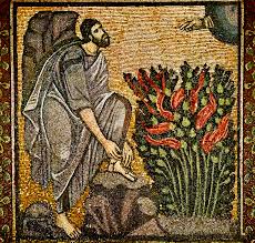 Image result for moses and the burning bush