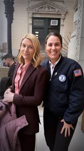 Actress Claire Danes Filming The Spot at Yonkers City Hall