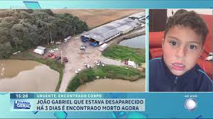 Caso João Gabriel: corpo de menino desaparecido é encontrado em poça d'água em Araucária (PR)