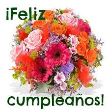 Resultado de imagen para feliz cumpleaños con flores