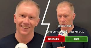 'We'd hammer them': Paul Scholes reveals predictions for 11 player comparisons between 07/08 Man United and 25/26 Arsenal squads