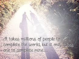 Romantic Quote: It tales Millions People To Complete The World ... via Relatably.com