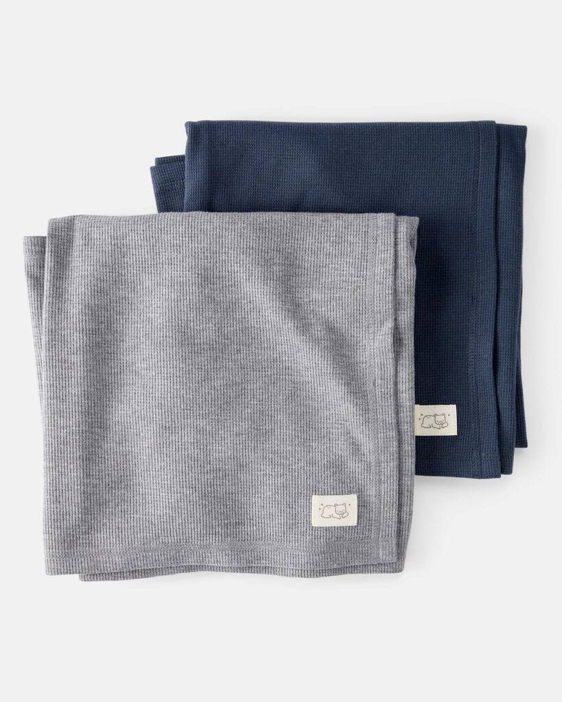 Carter's baby 2-pack waffle knit blankets