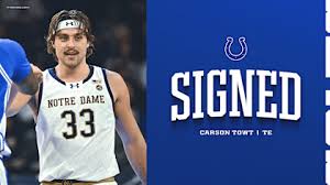 Colts Sign Basketball Player Carson Towt as Tight End