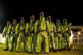 Image result for hazmat suit zombie