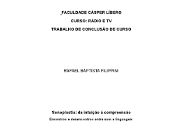 Imagem de Sonoplastia: Compreensão