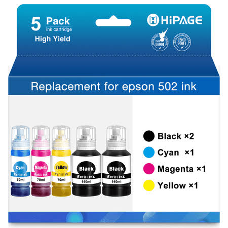 502 Ink Replacement for Epson 502 Ink Bottles