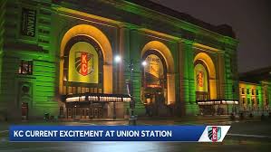 Union Station lights up teal ahead of KC Current home opener