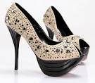 Ladies high heeled shoes