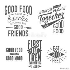 Vintage food related typographic quotes&quot; Stock image and royalty ... via Relatably.com