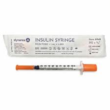 Insulin Syringes 31 Gauge x 5/16", 1 cc Individually Wrapped ...